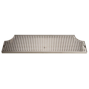 52" Drip Tray - Surface Mount - Stainless Steel - Drain