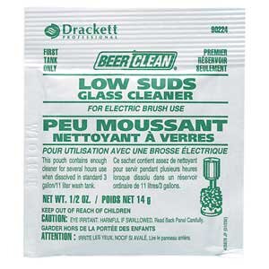 Beer Clean® Glass Cleaner - Low Suds - 1 case/100 Pouches