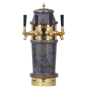 Roman Ceramic Draft Beer Tower - Air-Cooled - 4 Faucets