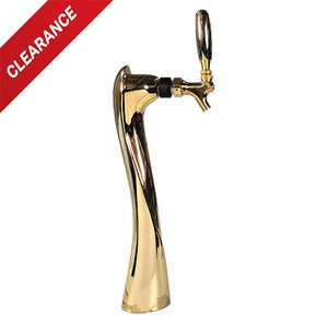 Lucky Gold Beer Tower – 1 Faucet – Glycol Cooled
