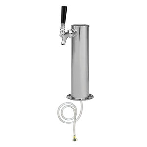 3" Stainless Steel Single Tap Beer Tower – Air Cooled
