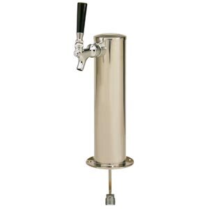 Draft Beer Tower Stainless Steel 3 Column 1 Faucet – Air Cooled