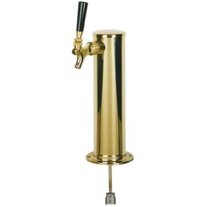 3” PVD Brass Beer Tap Tower – 1 Faucet – Air Cooled