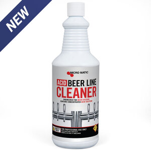Micro Matic Acid Beer Line Cleaner - 32 oz Bottle