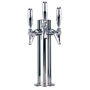 3 Faucet Kombucha On Draft Tower – Air Cooled – Polished Stainless Steel – 3" Column