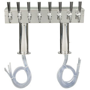 Pro-Line ™ Double Pedestal 8 Tap Beer Tower – Air Cooled 