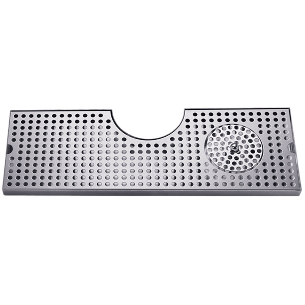 24 x 5-3/8 Beer Drip Tray Countertop Style with Drain & Stainless Pan