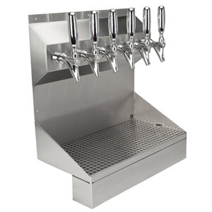 Kronos 6 Faucet Beer Wall Mount Draft Tower – Glycol Cooled