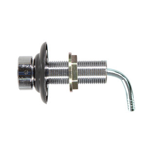 Elbow Shank Beer Assembly - 3-1/8"L with 3/16" Bore - Chrome-plated Brass