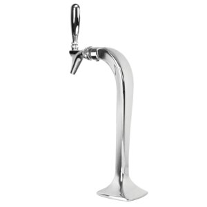 Cobra™ Draft Tower - Polished Chrome - Glycol-Loop - 1 Faucet