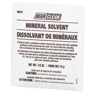 Beer Clean® Mineral Solvent - 1 case/100 Pouches