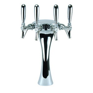 Anaconda 4 Faucet Tower – Glycol Cooled – Chrome Finish