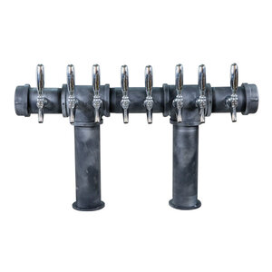 Double Pedestal 8 Tap Tower – Air Cooled – Cast Iron