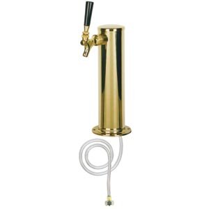 3" Beer Column Tower – 1 Faucet – Air Cooled – PVD Brass