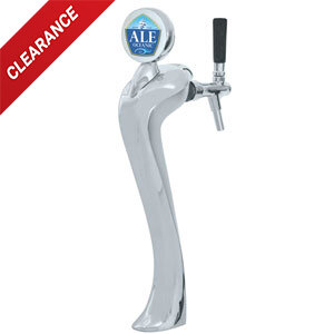 Sexy Glycol Cooling Beer Tower – 1 Faucet – Chrome Finish – Medallion