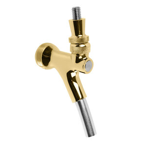 Euro-Style Gold Beer Faucet – 304 Stainless Steel