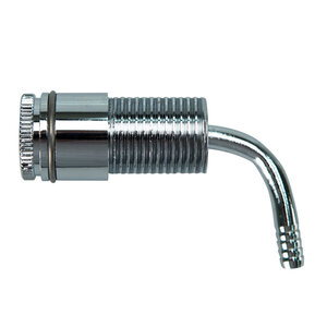 Elbow Beer Shank - 1-3/4"L with 3/16" Bore - Chrome-plated Brass