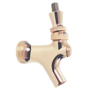 Standard Beer Tap – Polished Brass – Stainless Steel Lever
