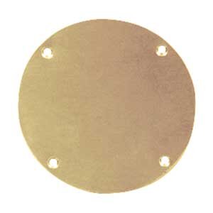 Draft Beer Tower Cover Hole Plate, 4" Hole, Brass