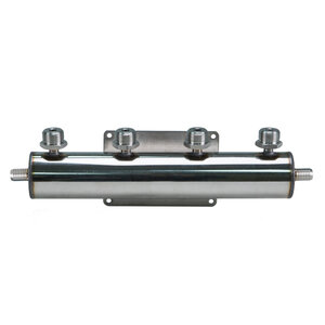 4-Way Beer Line Manifold – With Two Barbed Fittings