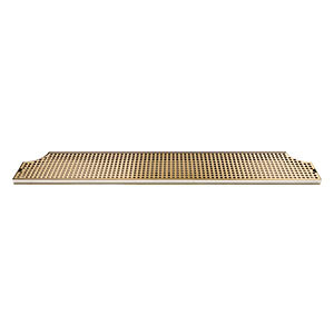 52" Drip Tray - Surface Mount - Stainless Steel with PVD Grid - Drain