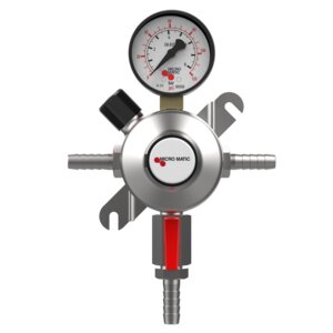 Premium Plus CO2 Secondary Regulator – High Pressure – 1 Gauge – 0-120 PSI
