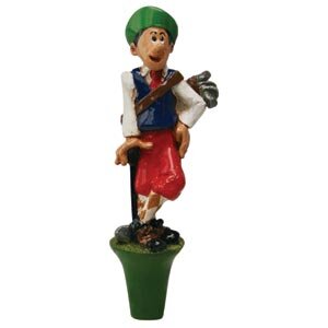 Golfer with Putter Custom Golf Themed Tap Handle