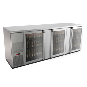 Pro-Line™ Back Bar Beer Cooler - (5) 1/2 Keg - 95-1/2" - Glass Door - 39.2 ft3