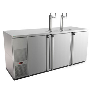 Pro-Line™ Draft Beer Kegerator - (4) 1/2 Keg - 80" - Stainless Steel