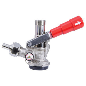 American Sankey Keg Coupler – Budget Friendly – Red Lever Handle