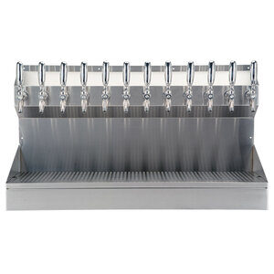 Kronos - 12 Faucet Wall Mount Draft Beer Tower