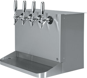 Under Bar Dispensing Cabinet - 4 Faucet - Glycol-Cooled