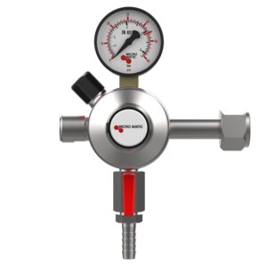 Premium Plus CO2 Beer Gas Regulator - Add-On - Primary - Low Pressure - 0-60 PSI - 1 Gauge