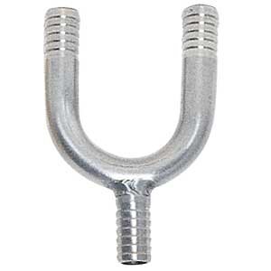 Beer Line Stainless Steel Y Connector - 3/8"