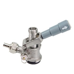 D System Keg Coupler – Brewery Grade – Grey Lever Handle US Sankey