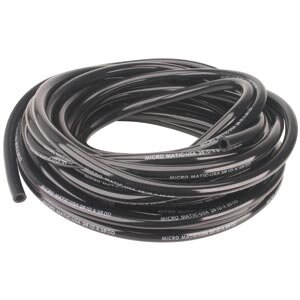 3/16" I.D. Black Draft Vinyl Tubing Hose – 50' Spool