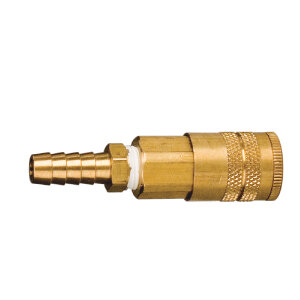 Beer Keg Quick Disconnect Gas Coupler - Brass