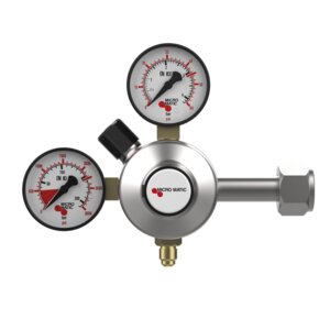 Premium Plus Soda CO2 Regulator - Primary - High Pressure - 0-120 PSI - 2 Gauge