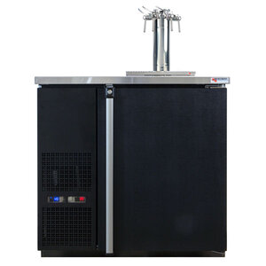 Pro-Line™ Wine Four Tap Kegerator – Finesse Tower - 36-3/4" - Black Vinyl