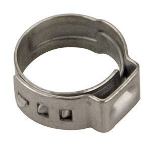 145SL Single Stepless Hose Clamp - 1/4" I.D. Vinyl