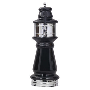 Vienna Ceramic Black Beer Tower – Air Cooled – 1 Faucet 