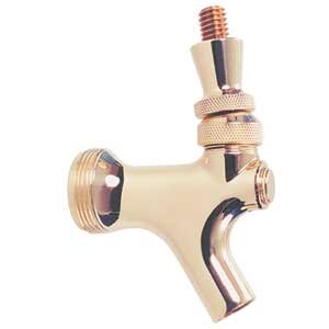 Standard Brass Plated Beer Faucet – Brass Lever