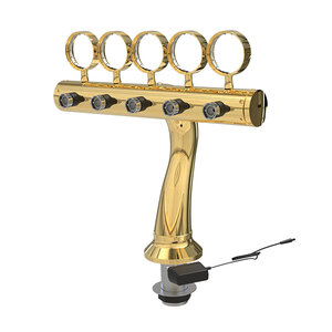 Font -Lotus T5, PVD gold, medallion