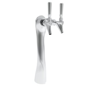 Lucky Draft Tower - Chrome Finish - Air Cooled - 2 Faucets