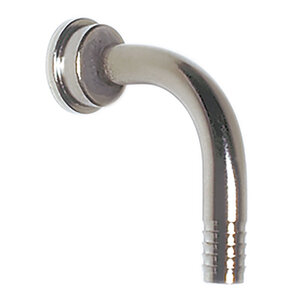 Keg Coupler Elbow Bend – 1/4" I.D. Hose – 304 Stainless Steel