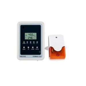 CO2Meter® CO2 Sensor Unit only with Single Horn Strobe