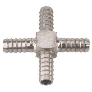Stainless Steel Cross Pipe Fitting – 1/4" I.D