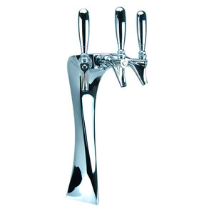 Edge Draft Tower - Chrome Finish - Glycol-Loop - 3 Faucets