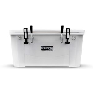 Grizzly™ Premium Jockey Box – 60 Qt. – 2 Faucets – 120' Coils – White