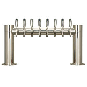 Metropolis "H" - 8 304 Faucets - Polished Stainless Steel - Glycol Cooled